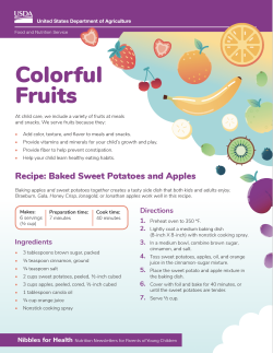 Nibbles for Health: Colorful Fruits