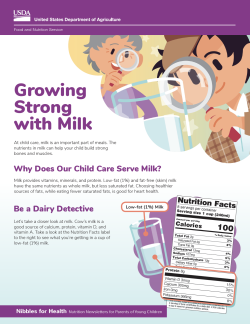 Nibbles for Health: Growing Strong with Milk
