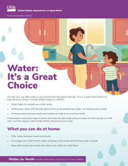 Nibbles for Health: Water: It's a Great Choice